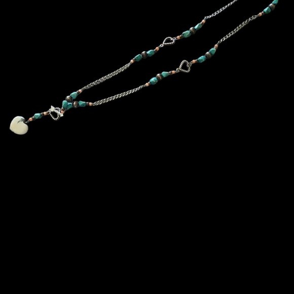 Carolyn Pollack Turquoise/Coral Necklace - Picture 7 of 15